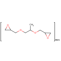 Oxirane, 2,2'-((1-methyl-1,2-ethanediyl)bis(oxymethylene))bis-, homopolymer formula graphical representation