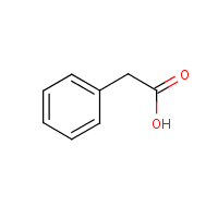 Phenylacetic acid formula graphical representation