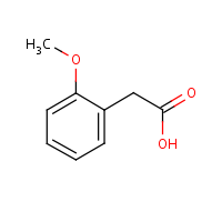 2-Methoxyphenylacetic acid formula graphical representation