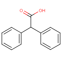Diphenylacetic acid formula graphical representation