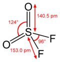 Sulfuryl fluoride formula graphical representation