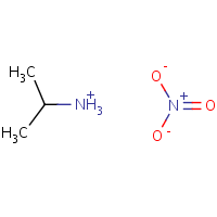 Isopropylammonium nitrate formula graphical representation
