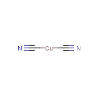 Copper(II) cyanide formula graphical representation