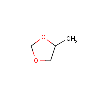 4-Methyl-1,3-dioxolane formula graphical representation