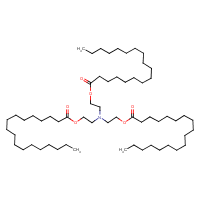 Tris(beta-stearatoethyl)amine formula graphical representation