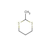 2-Methyl-1,3-dithiane formula graphical representation