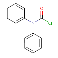 Diphenylcarbamyl chloride formula graphical representation
