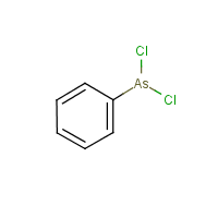 Phenyldichloroarsine formula graphical representation