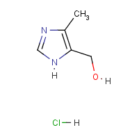 4-Methyl-5-imidazolemethanol hydrochloride formula graphical representation