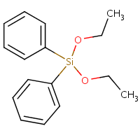 Diethoxydiphenylsilane formula graphical representation