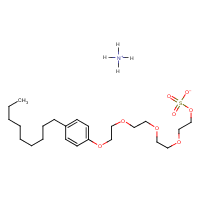 Ammonium nonoxynol-4-sulfate formula graphical representation