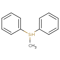 Diphenylmethylsilane formula graphical representation