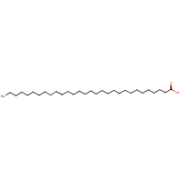 Triacontanoic acid formula graphical representation