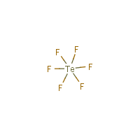 Tellurium hexafluoride formula graphical representation