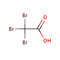 Tribromoacetic acid formula graphical representation