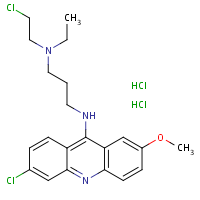 Acridine mustard formula graphical representation