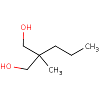2-Methyl-2-propylpropane-1,3-diol formula graphical representation