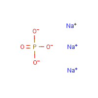 Trisodium phosphate formula graphical representation
