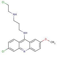 Acridine half-mustard formula graphical representation
