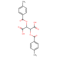 (+)-Ditoluoyltartaric acid formula graphical representation