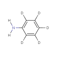 Aniline-d5 formula graphical representation