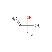 2-Methyl-3-buten-2-ol formula graphical representation