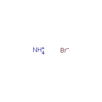 Ammonium bromide formula graphical representation