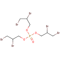 Tris(2,3-dibromopropyl) phosphate formula graphical representation