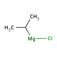 Chloro(1-methylethyl)magnesium formula graphical representation
