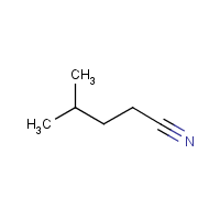 Isoamyl cyanide formula graphical representation