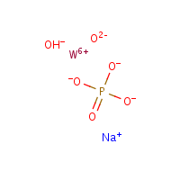 Sodium phosphotungstate formula graphical representation