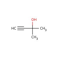 2-Methyl-3-butyn-2-ol formula graphical representation