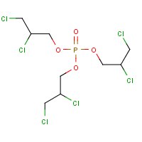 Tris(2,3-dichloropropyl) phosphate formula graphical representation