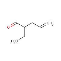 4-Pentenal, 2-ethyl- formula graphical representation