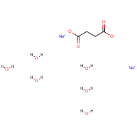 Sodium succinate hexahydrate formula graphical representation