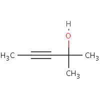 2-Methyl-3-pentyn-2-ol formula graphical representation
