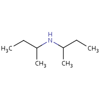 Di-sec-butylamine formula graphical representation