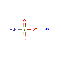 Sodium sulfamate formula graphical representation