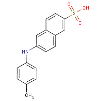 2-(4-Toluidino)-6-naphthalenesulfonic acid formula graphical representation