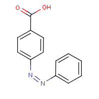 4-Phenylazobenzoic acid formula graphical representation