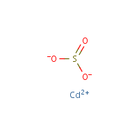 Cadmium sulfite formula graphical representation