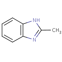 2-Methylbenzimidazole formula graphical representation