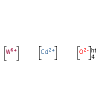 Cadmium tungstate(VI) formula graphical representation