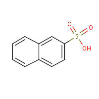 2-Naphthalenesulfonic acid formula graphical representation