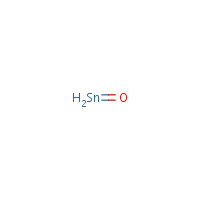 Tin(II) oxide formula graphical representation