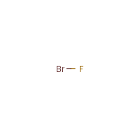 Bromine monofluoride formula graphical representation