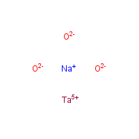 Sodium tantalate formula graphical representation