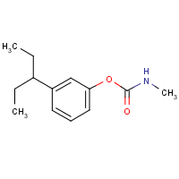 m-(1-Ethylpropyl)phenyl methylcarbamate formula graphical representation