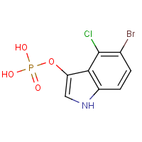 5-Bromo-4-chloro-3-indoxyl phosphate formula graphical representation