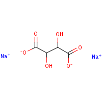 Sodium tartrate formula graphical representation